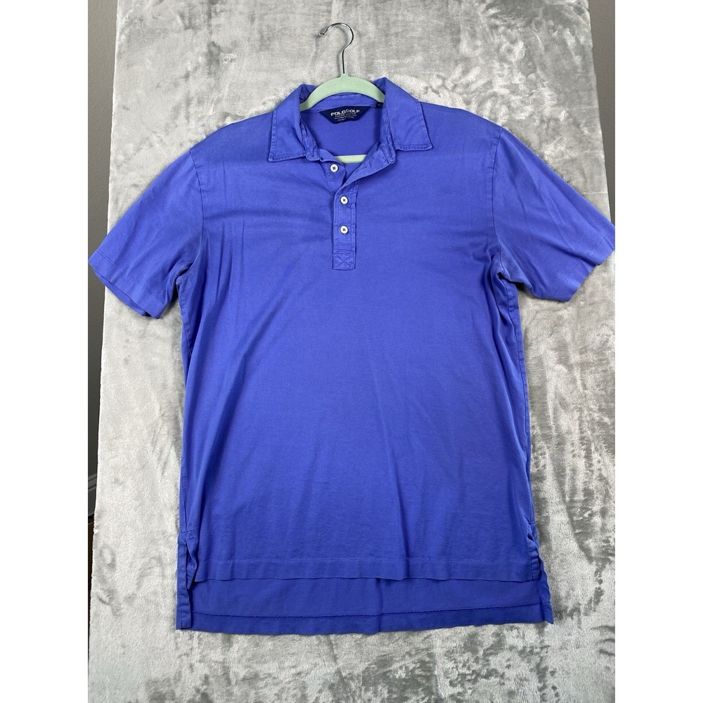 Ralph Lauren Polo Golf Shirt Mens M Purple 4 Button. No Logo